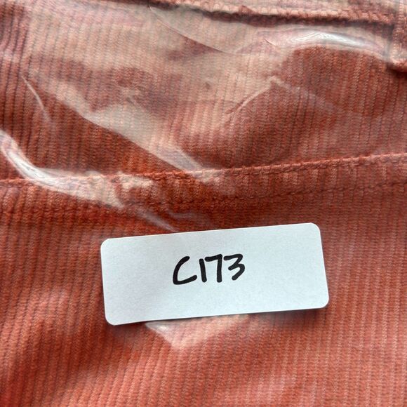 Free People Ray Corduroy Mini Skirt NWT Button Front Rust Orange/Brown Sz 4 C173 - Picture 11 of 11